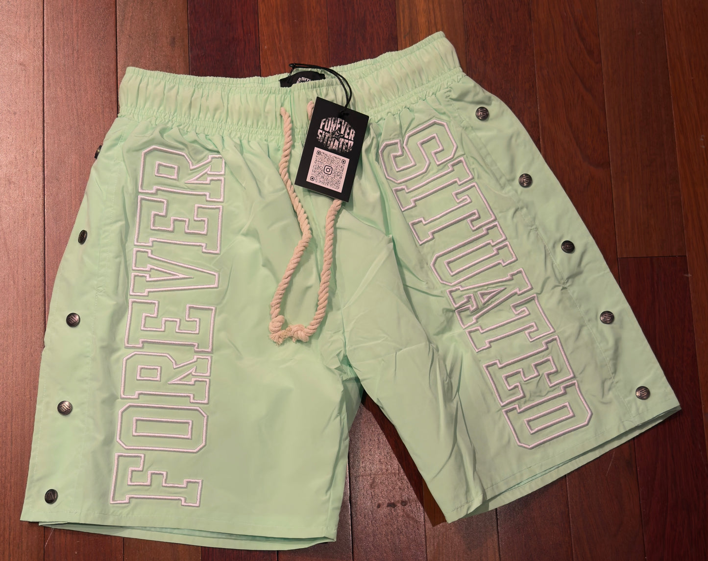 Forever Situated - FS Nylon Track Short Mint