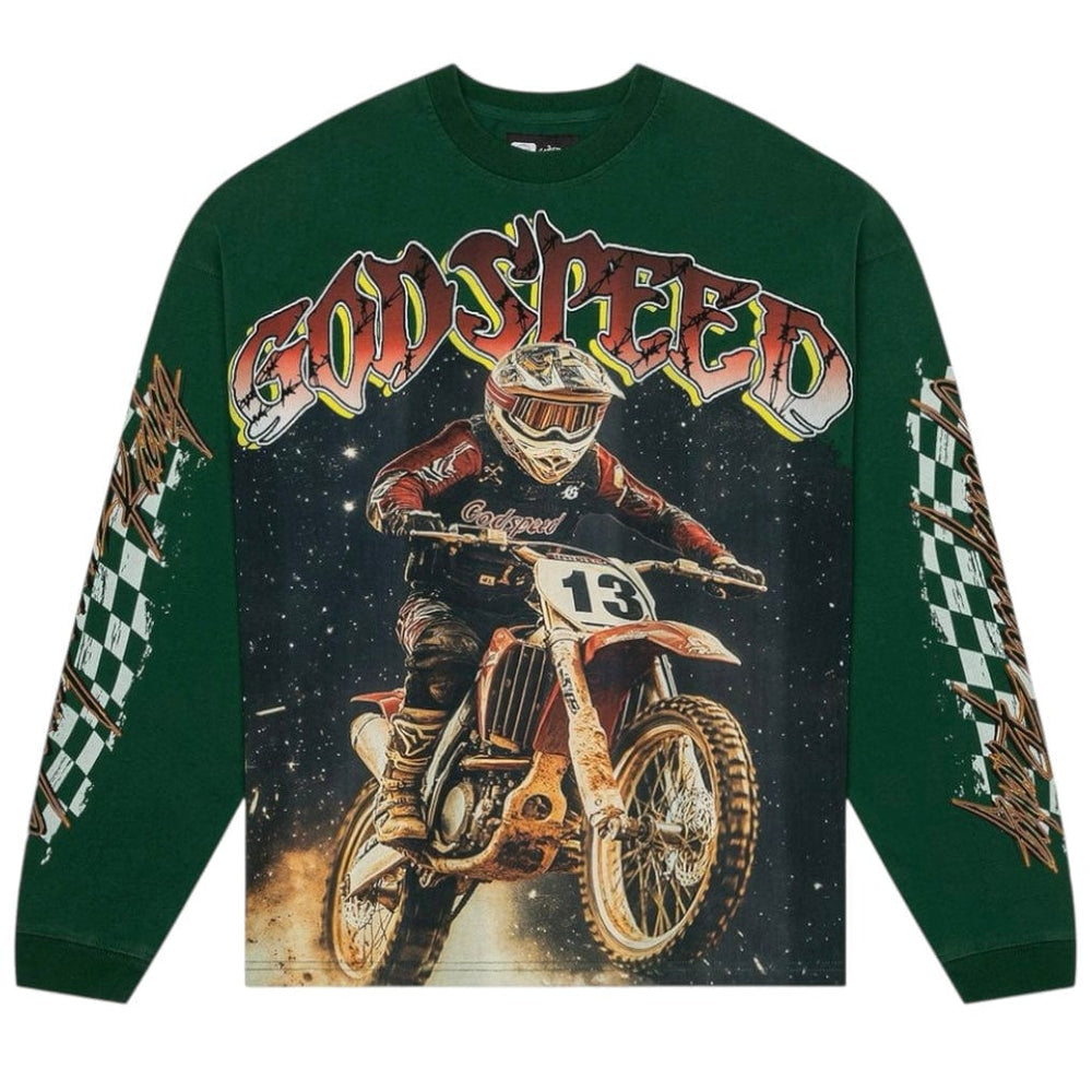 GODSPEED LONG SLEVE Green T-SHIRT O/S