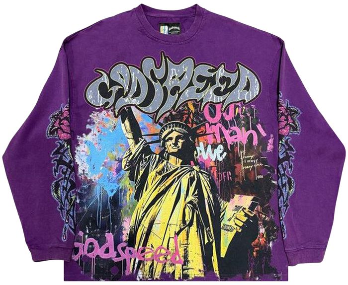 Godspeed Vandal Long-Sleeve T-Shirt ‘Grape’