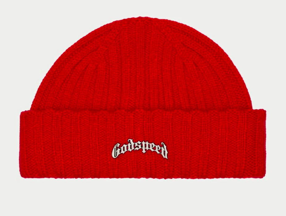 GODSPEED-Og Logo Emblem Beanie (RED)