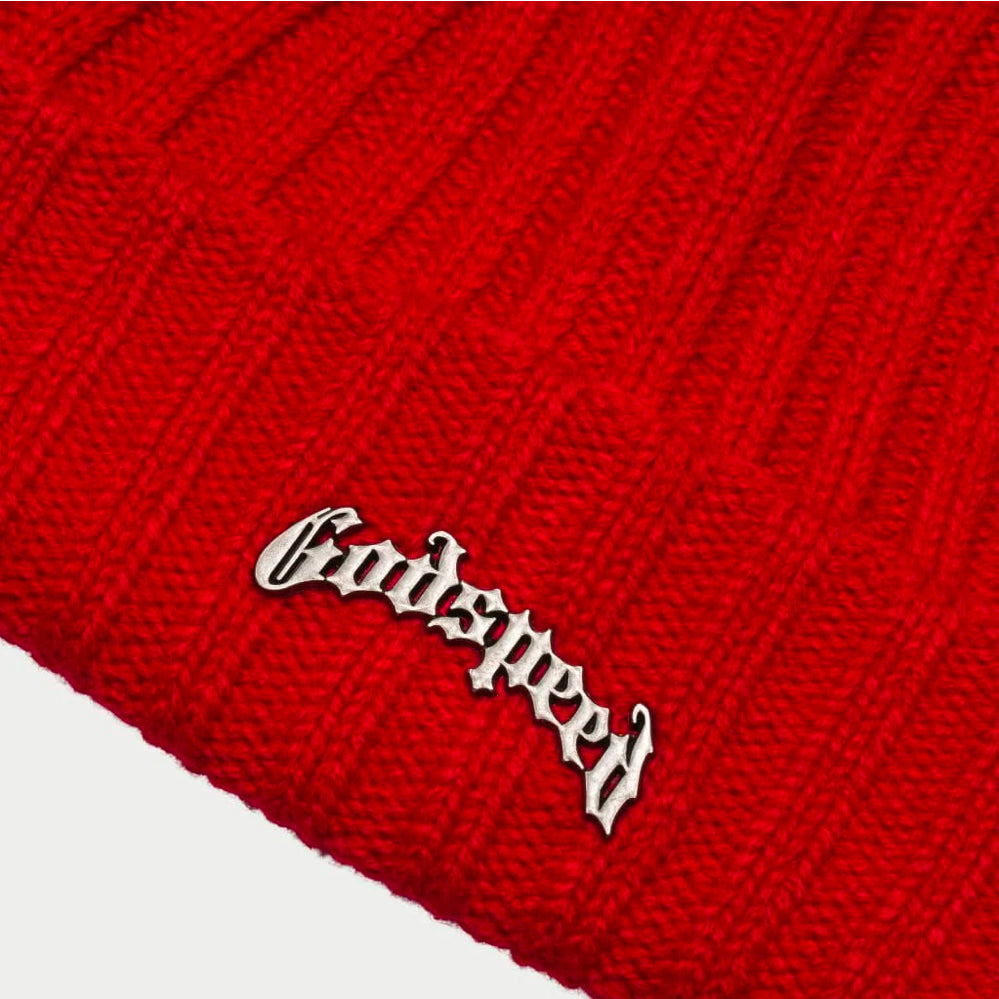 GODSPEED-Og Logo Emblem Beanie (RED)