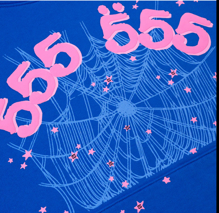 SP5ER-ANGEL NUMBER HOODIE-SS05FW24BLU
