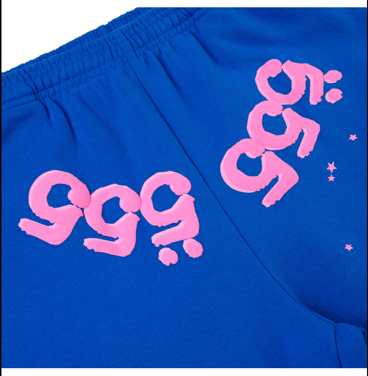 SP5DER-ANGEL NUMBER SWEATPANT-P07FW24BLU
