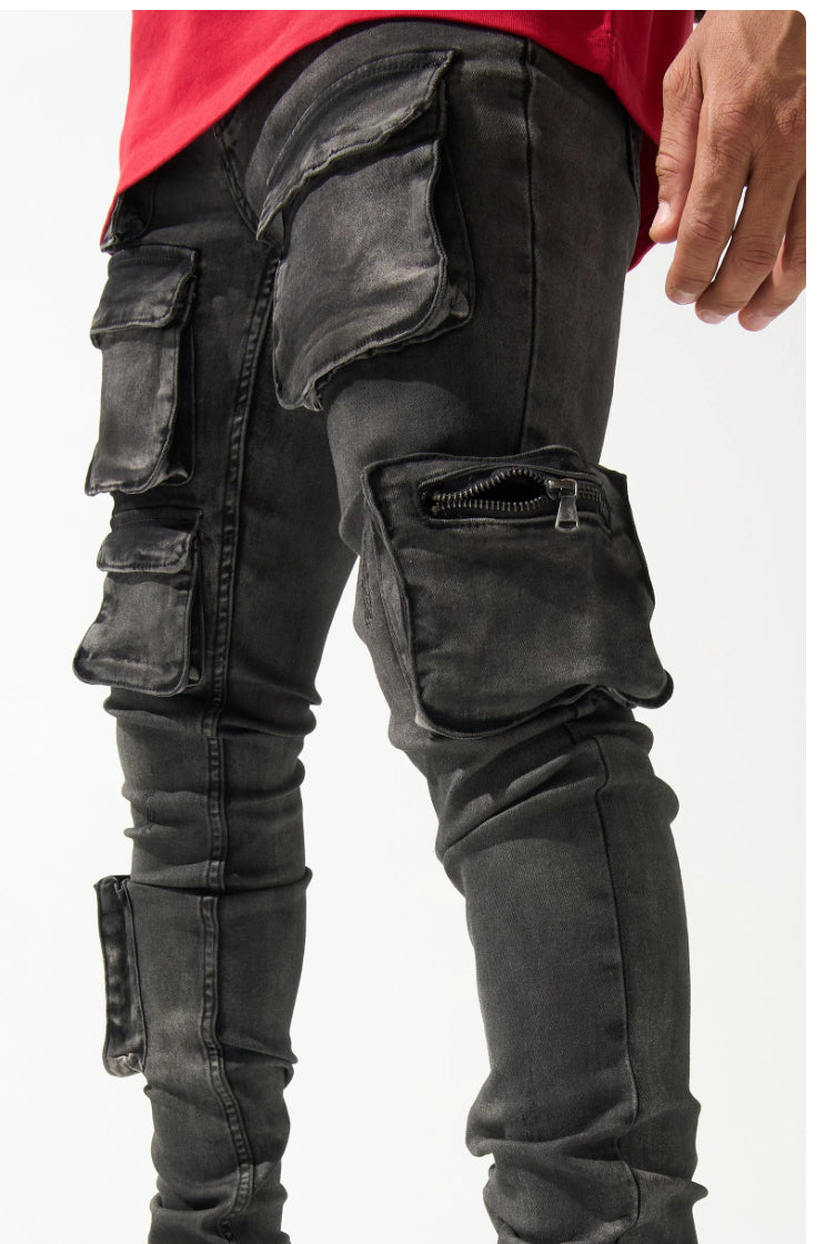 SERENEDE-"CURRENT" CARGO JEANS