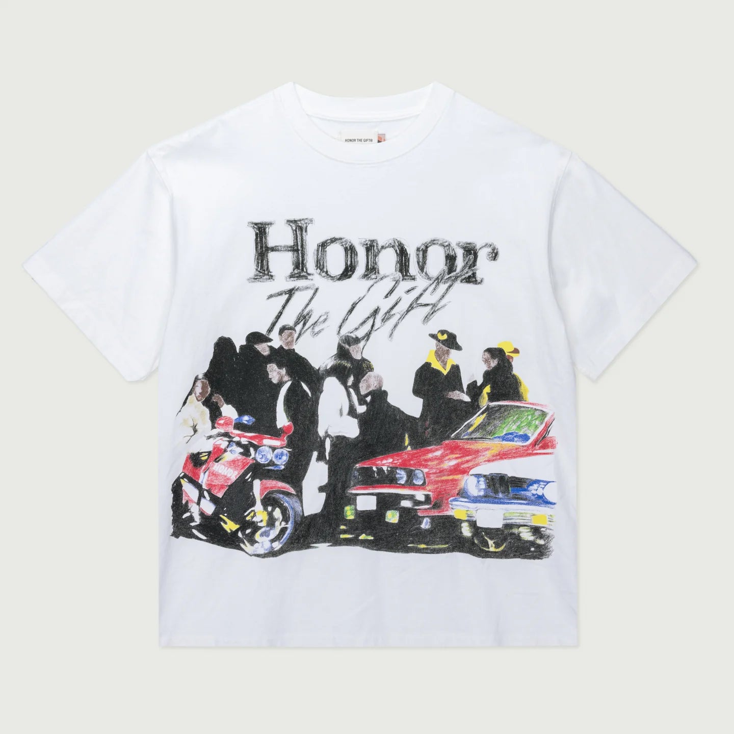 HONOR THE GIFT-Shift Tee - White-HTG250140