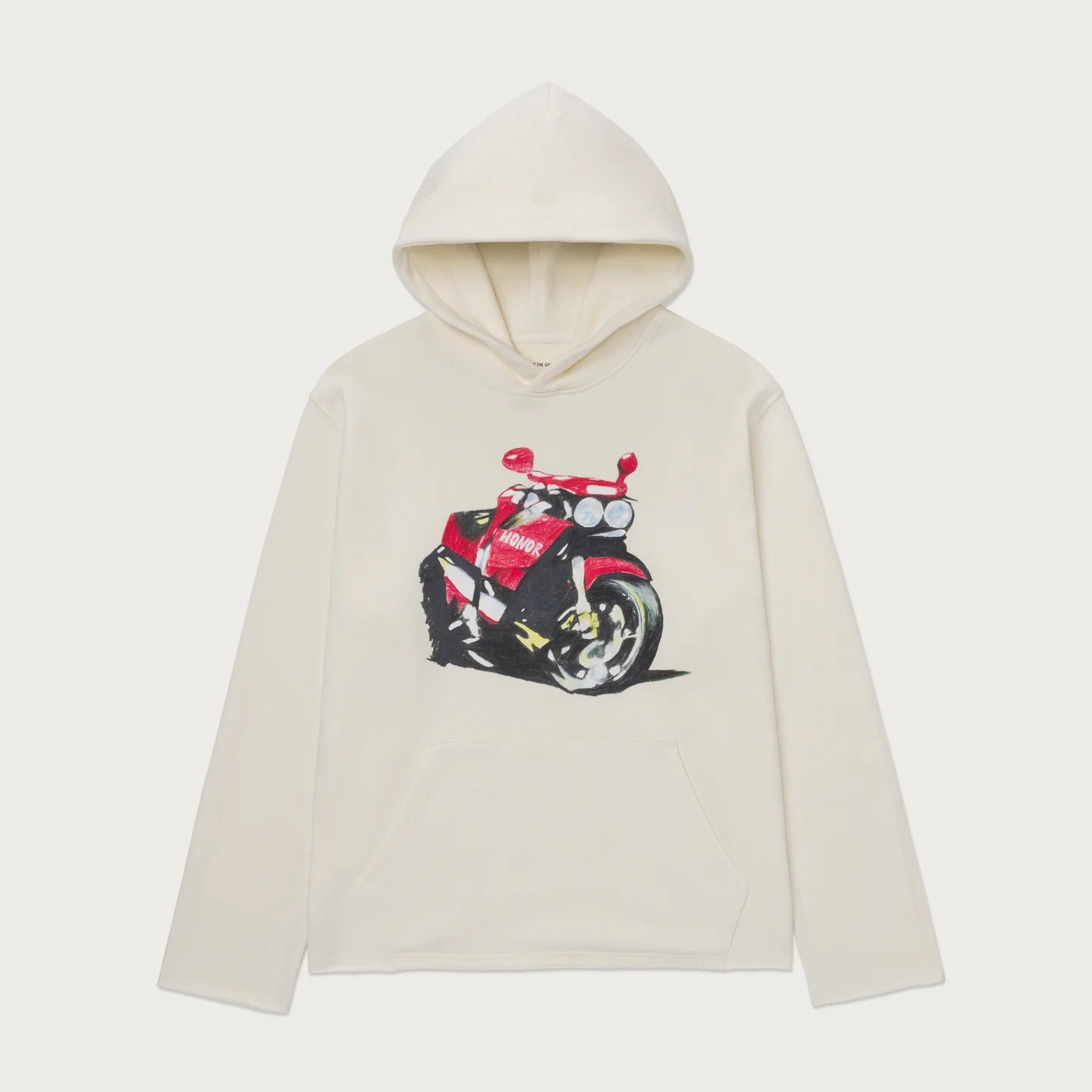 HONOR THE GIFT-Speedbike Hoodie - White-HTG25051