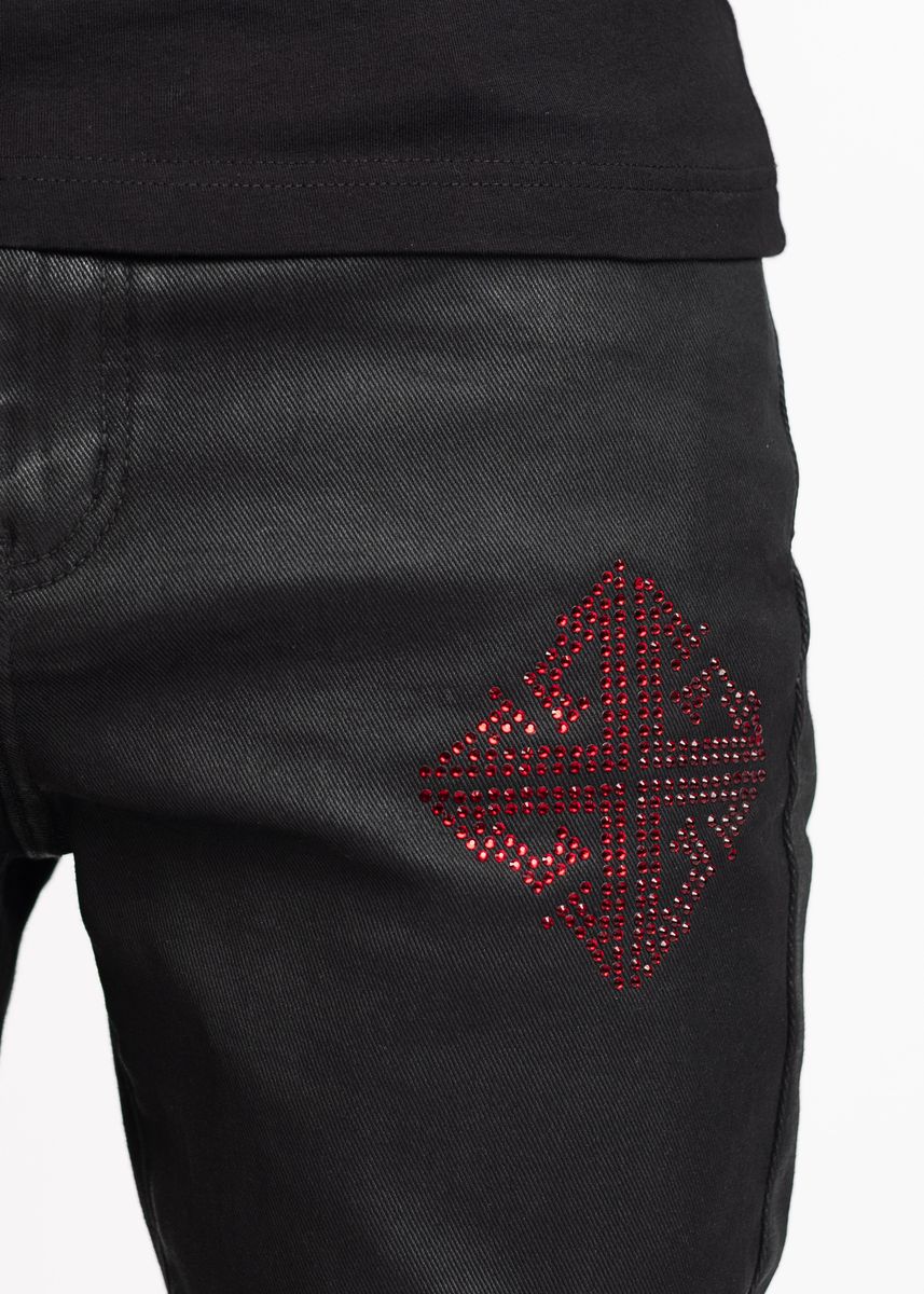 Guapi Jeans - Icon Embellished Denim V2 - Obsidian Black