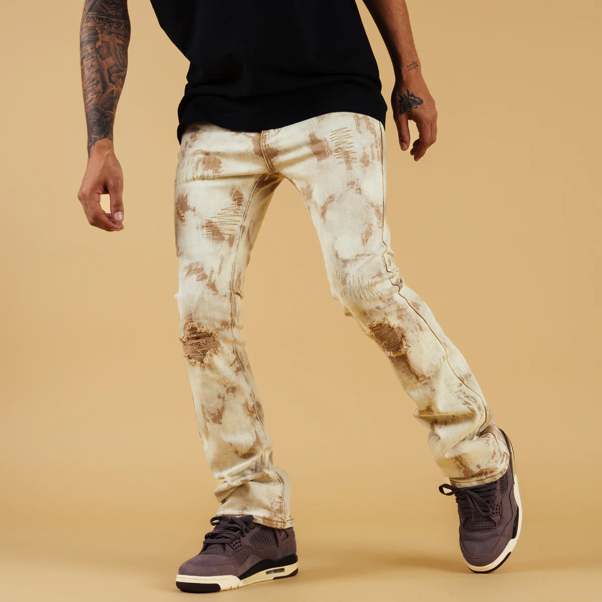 THRT-SAHARA C22-STACKED JEANS