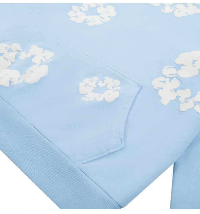 DENIM TEARS-The Cotton Wreath Sweatshirt Powder Blue-FW24THD068