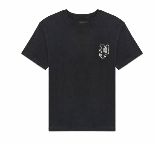 PURPLE-Gothic Crystals Tee-P117-HBGC242