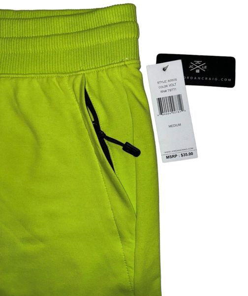 Jordan Craig Men Palma French Terry Fleece Short - Zipper (Volt ) - 8350S