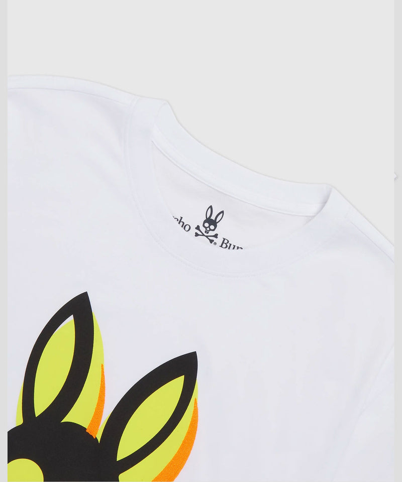 Psycho Bunny Lamport Graphic Tee - White - FF22-B6U463T1PC