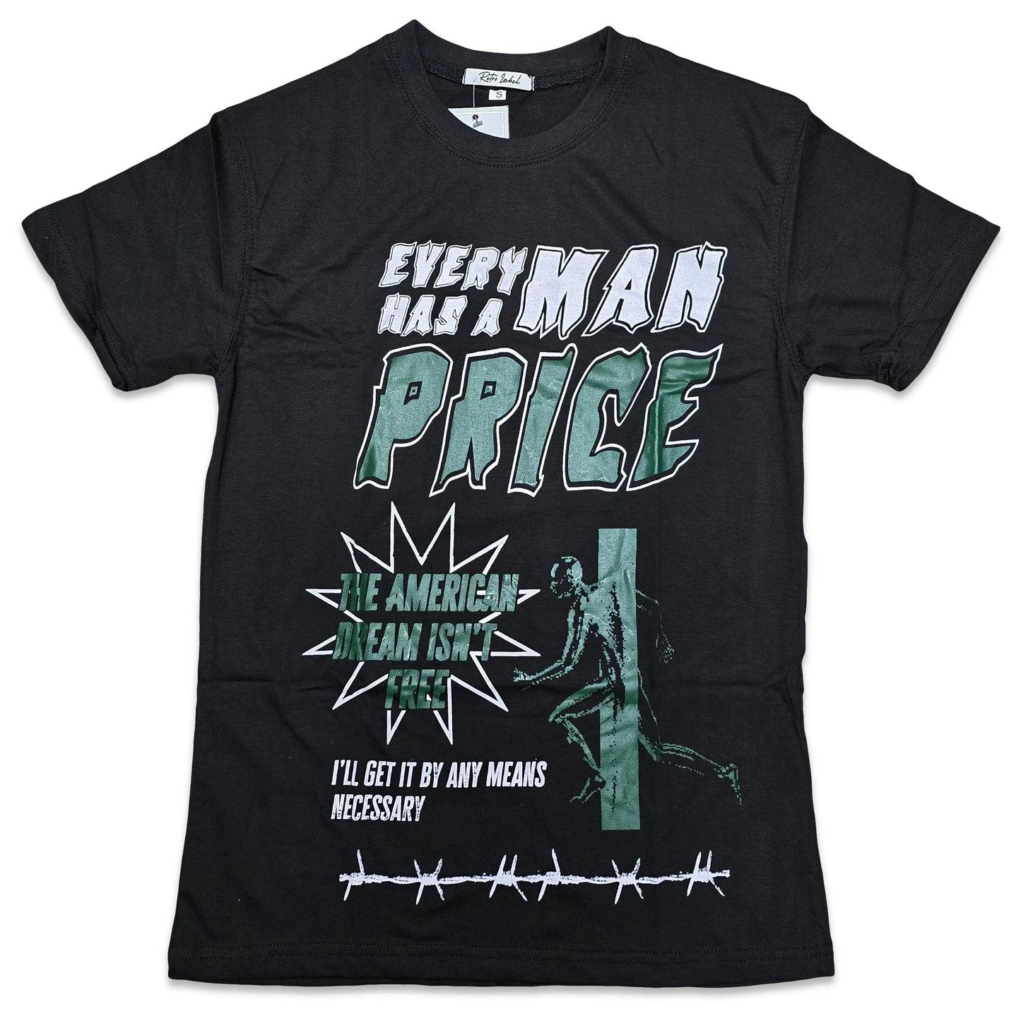 RETRO LABEL PRICE SHIRT (RETRO 4 GREEN OXIDE)