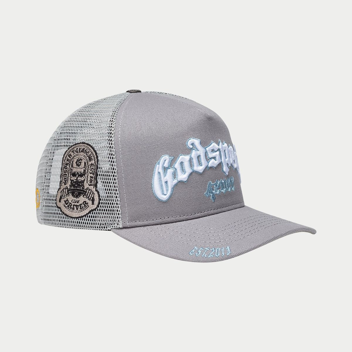 GODSPEED FOREVER TRUCKER HAT COOL GREY