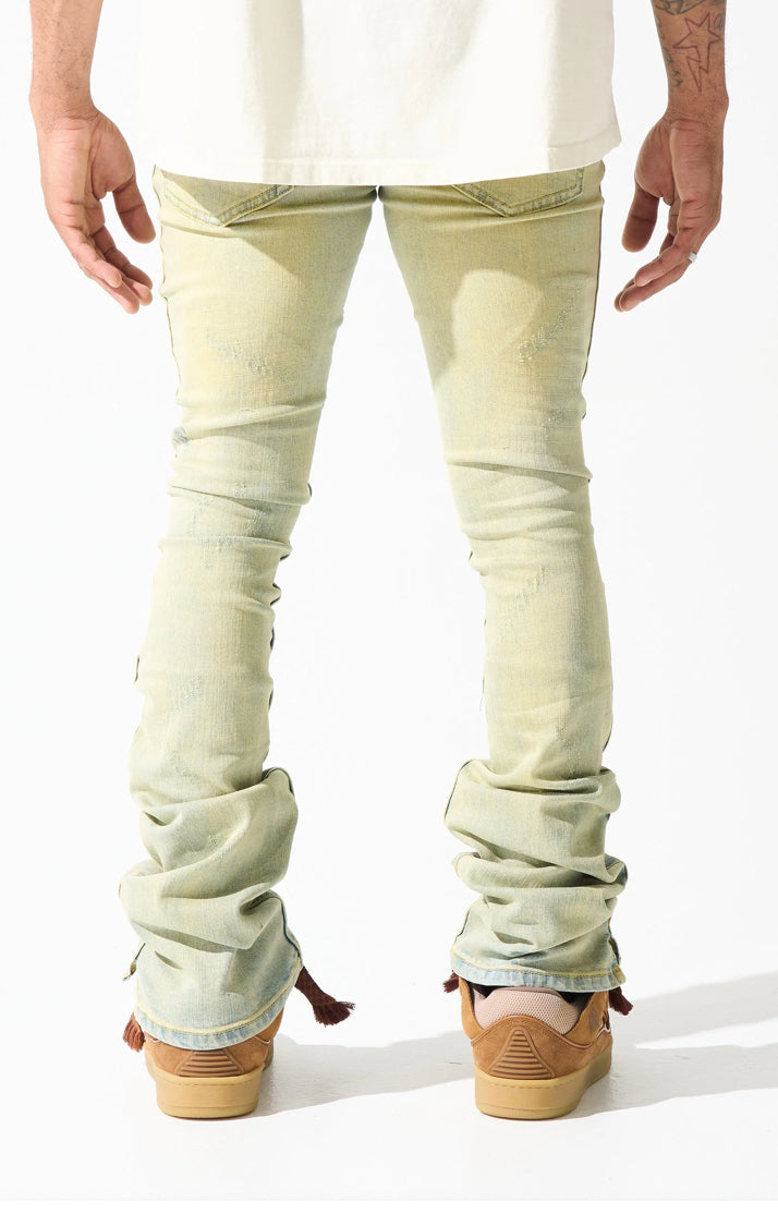 SERENEDE TIERRA STACKED JEANS VINTAGE BLUE