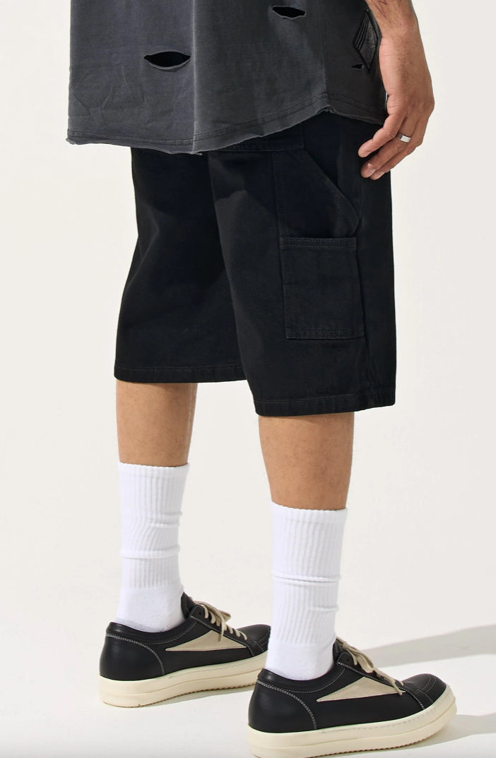 SERENEDE INKSTONE DENIM BLACK SHORTS