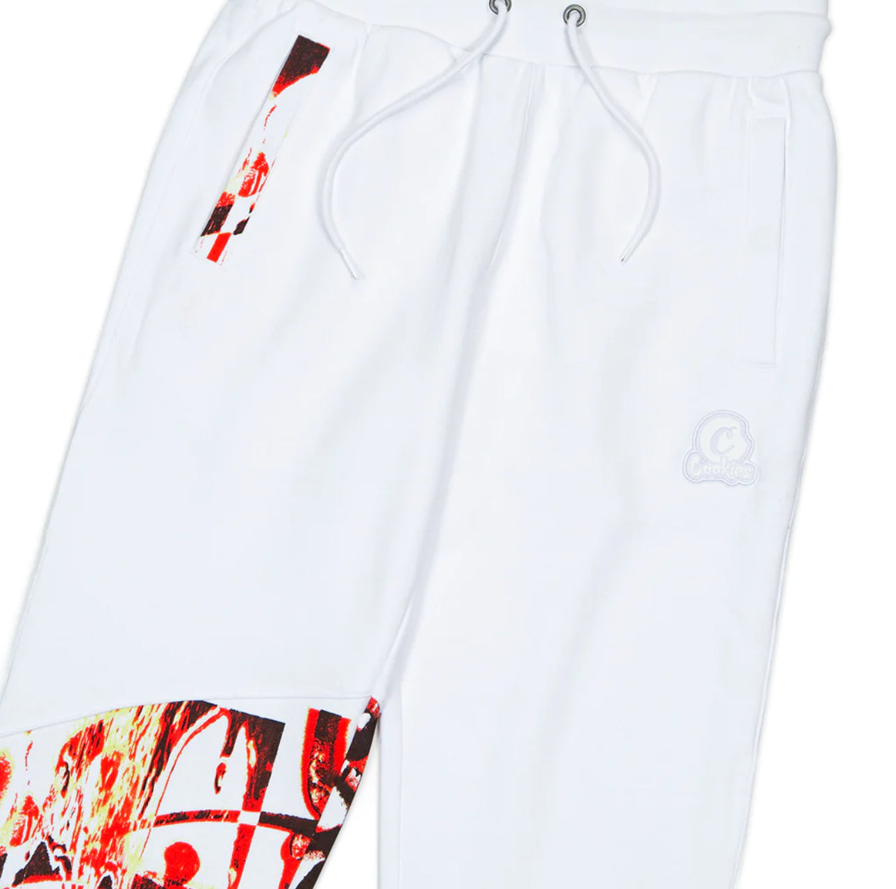 Cookies Men's Undisputed Nylon Windpants-White 1561B6106