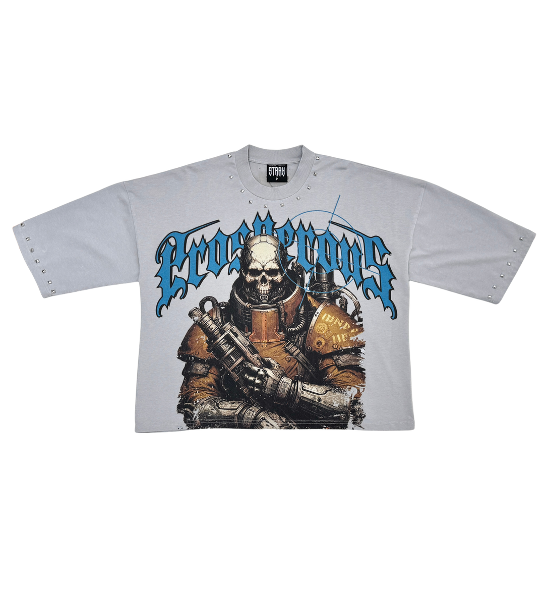 Stray wide & crop fit w/ 3/4 sleeve tshirt