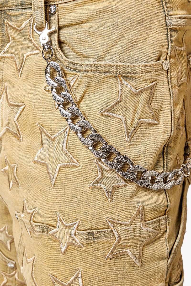 Guapi Vintage Stars Denim Shorts