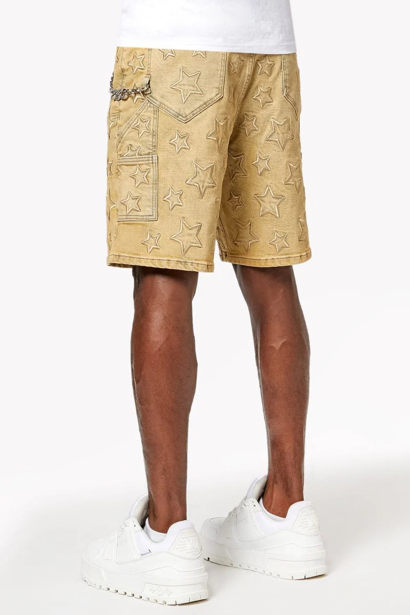 Guapi Vintage Stars Denim Shorts