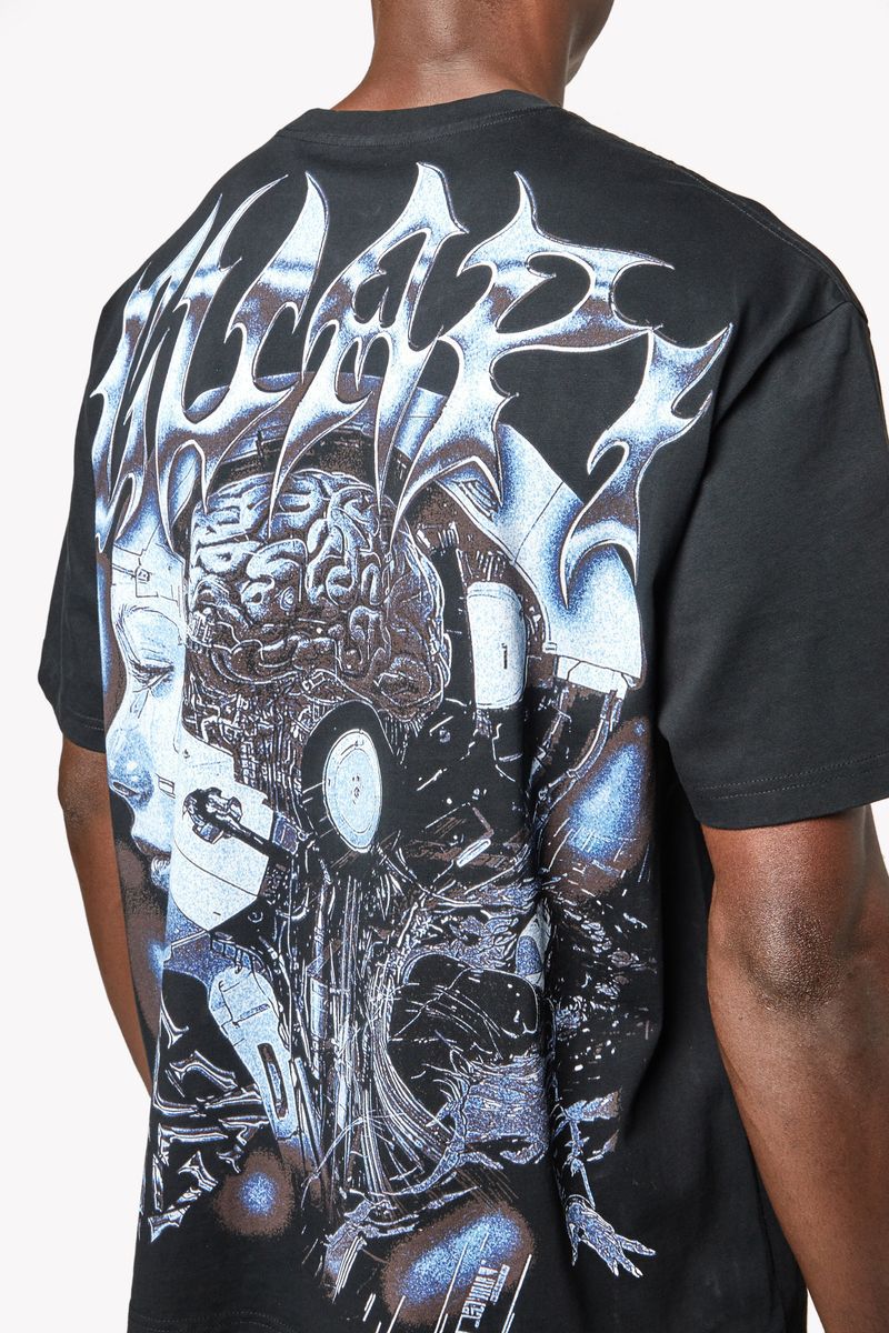 GUAPI DECEIVED T - SHIRT BLACK/BLUE