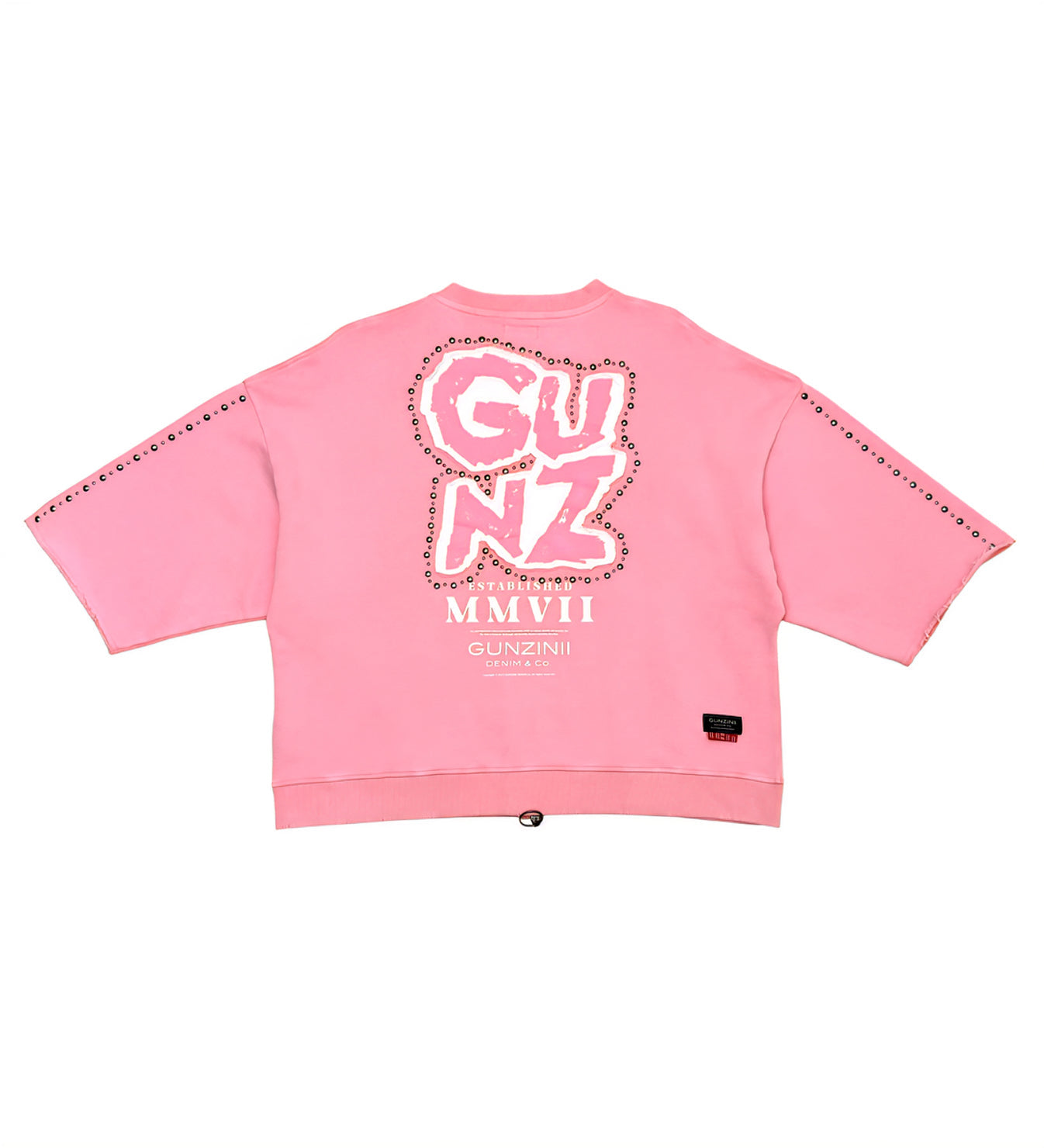 Gunzini Bet On Yourself Full Zip Tshirt Cropped T-shirt & Matching Shorts GZ618