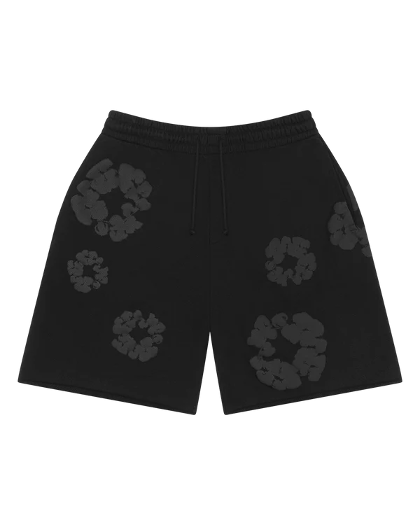 DENIM TEARS-Mono Wreath Sweatshorts-SS25BRS649