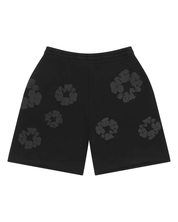 DENIM TEARS-Mono Wreath Sweatshorts-SS25BRS649