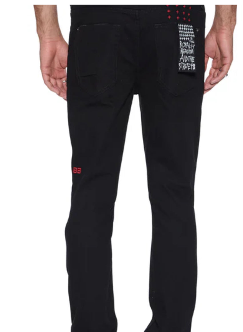 KSUBI Van Winkle Laid Black Sting-BLACK AND RED-MPF25DJ007