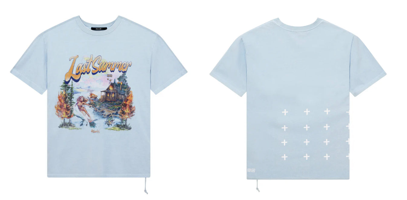KSUBI Last Summer Biggie Ss Tee Blue Mist-MPF25TE032