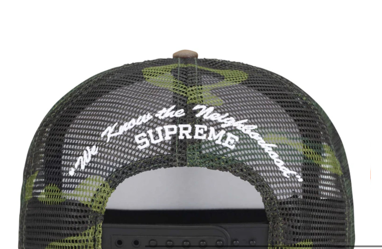 Supreme - hat Beef Mesh Back 5-Panel - Woodland Camo