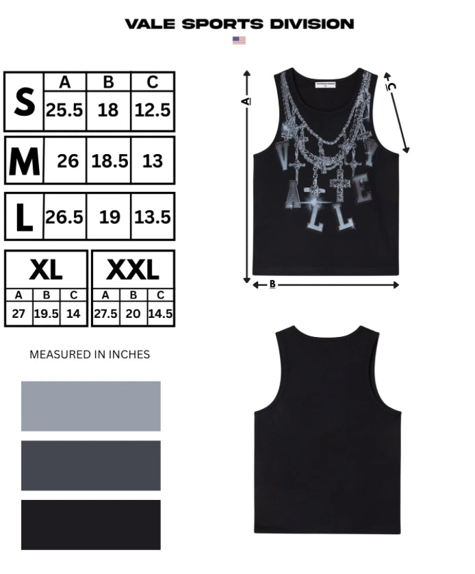 VALLY-CHAIN TANK BLACK