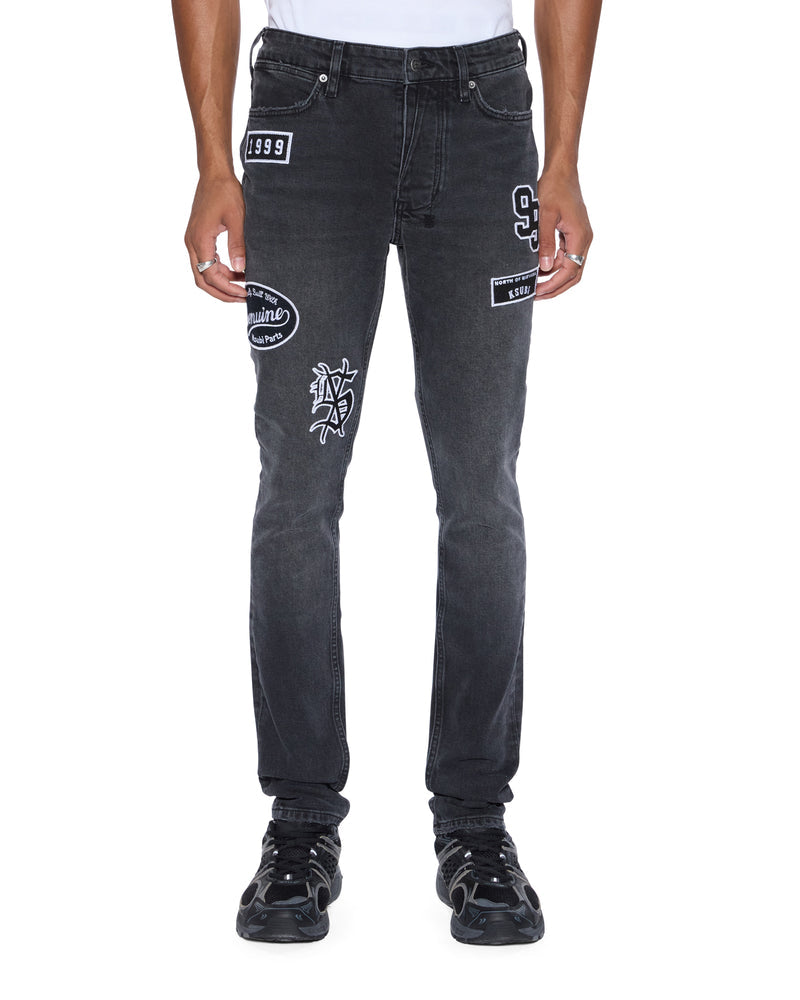 Ksubi - Van Winkle Roadhouse Black Patched - MFA25DJ009