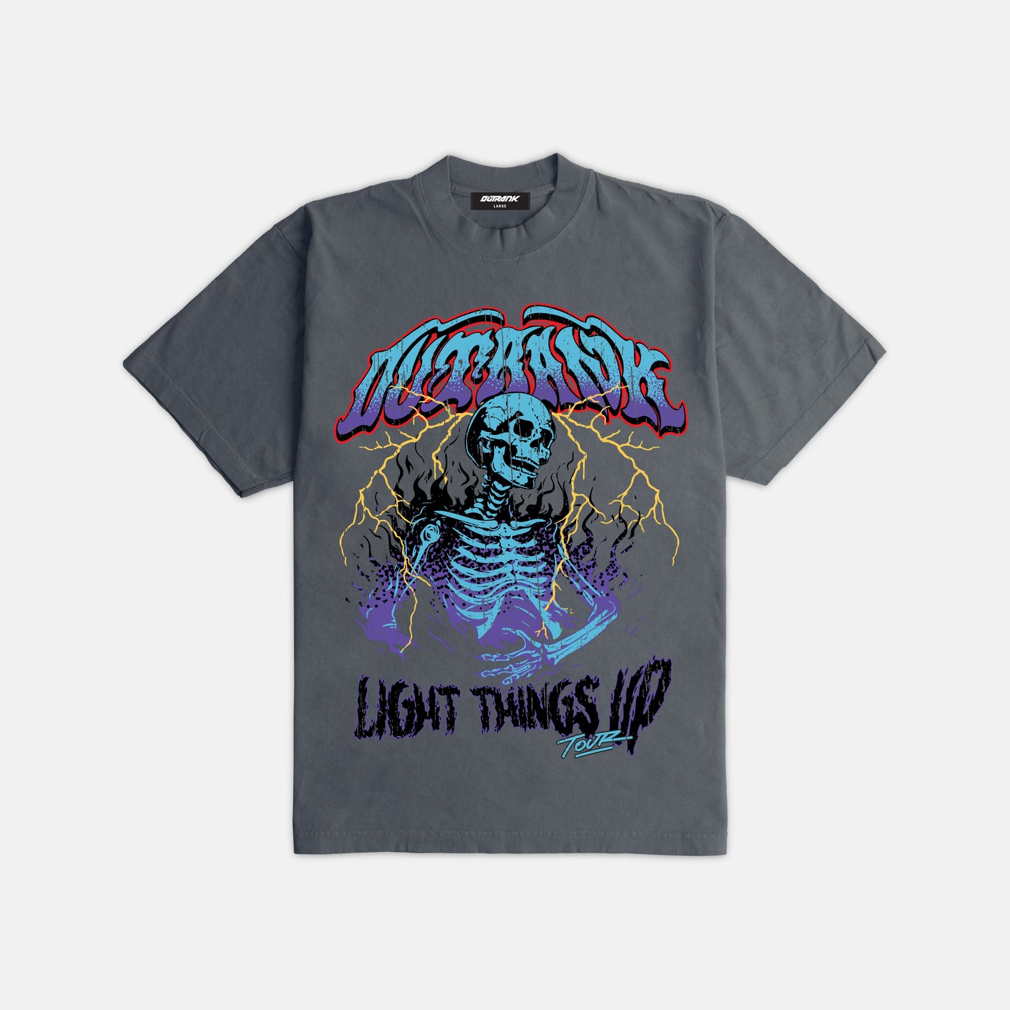 Out rank gray shirt