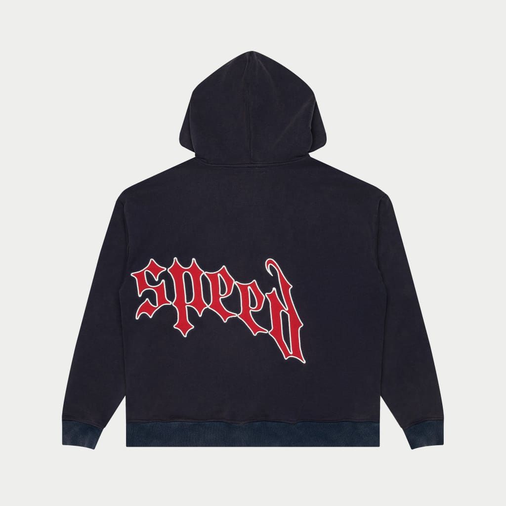 GODSPEED-OG Logo Sweatsuit (Navy Blue and Red)
