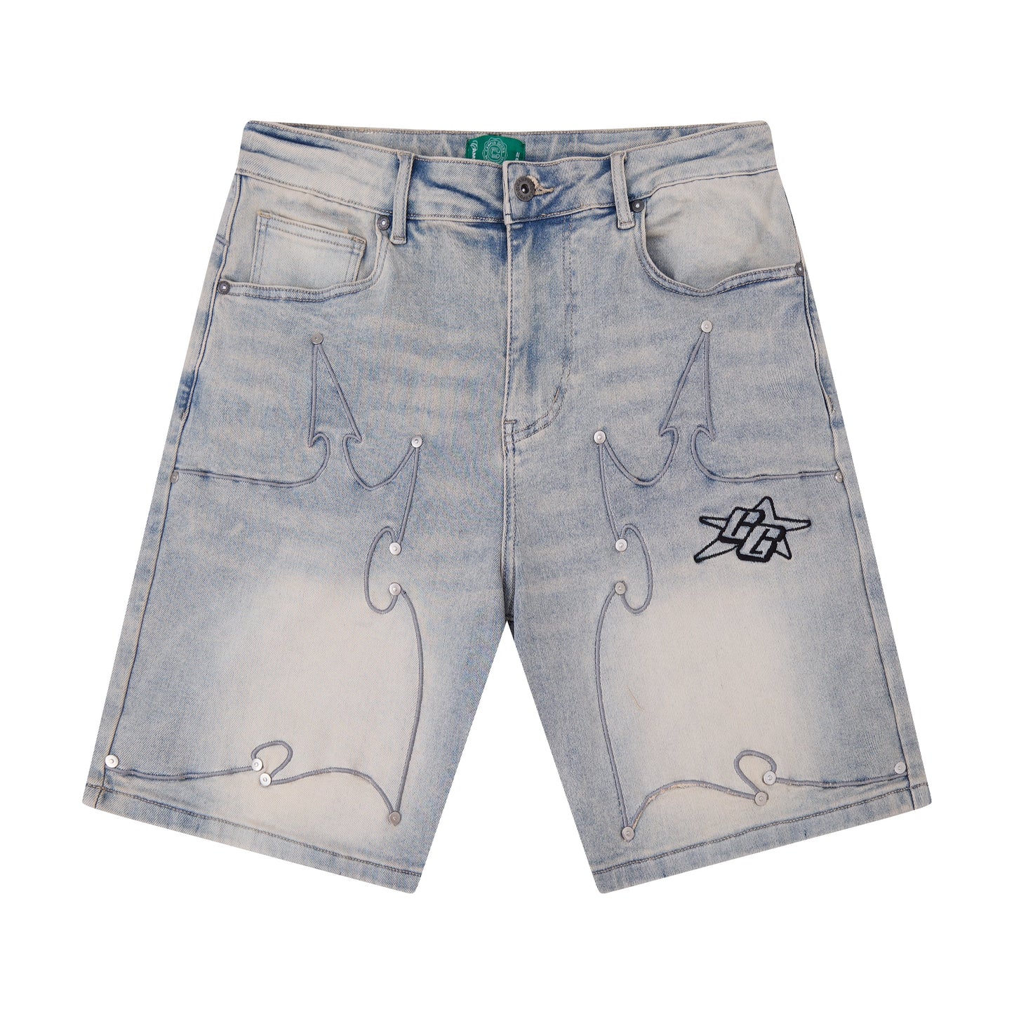 CAMPUS - Tribal Jorts (Blue Wash) - CG-F25-025