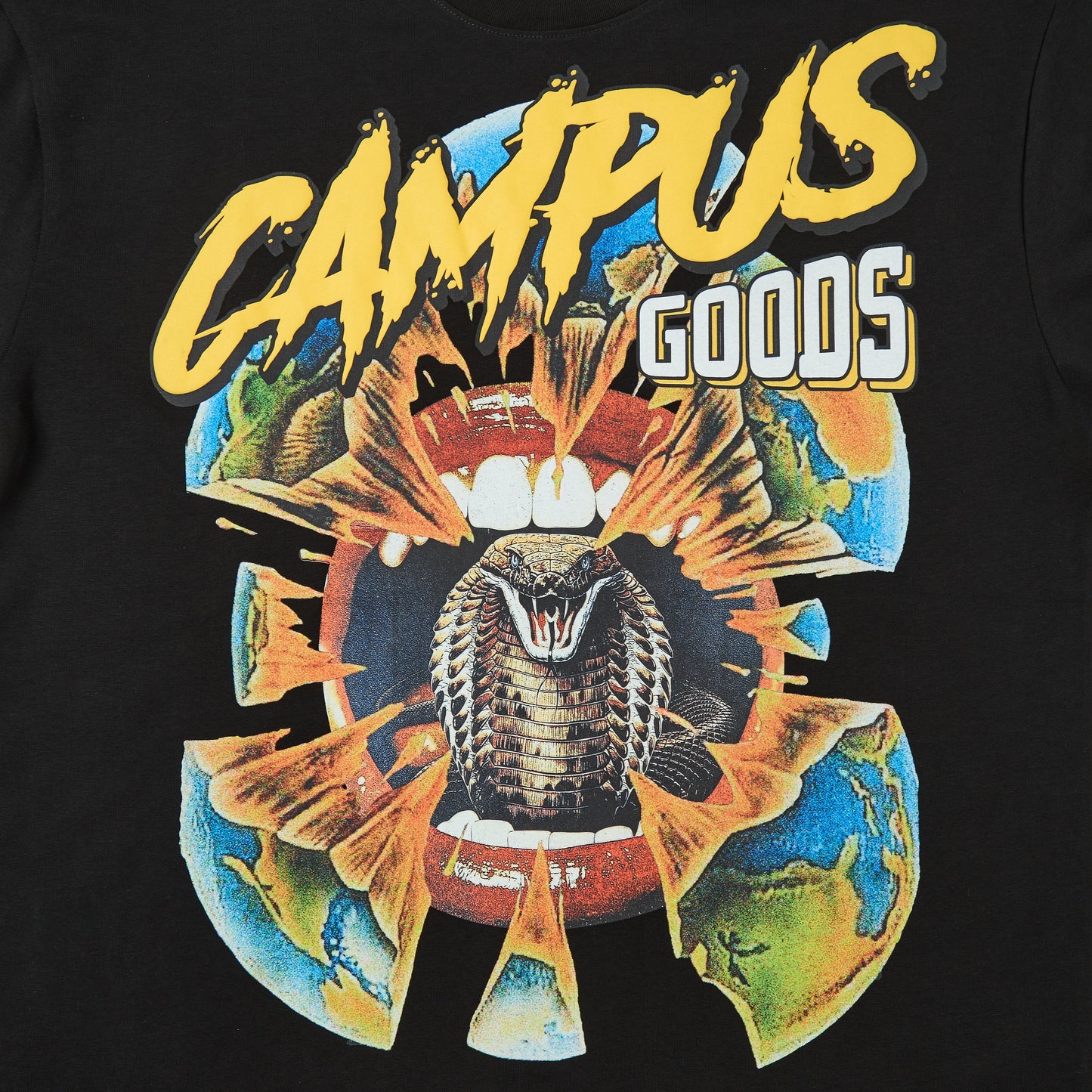 CAMPUS - End Days Tee (Black Wash) - CG-F25-019