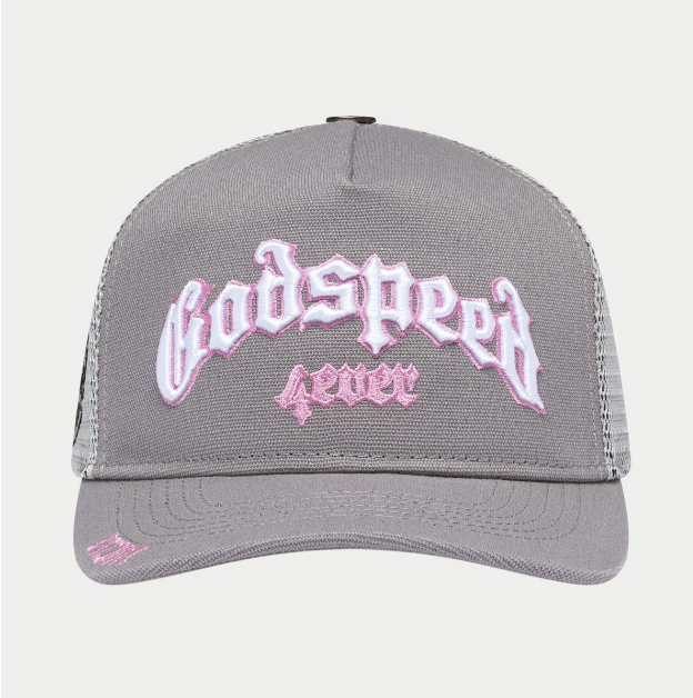 GODSPEED - GS Forever Trucker Hat (Grey/Pink) Limited Fashion Gift