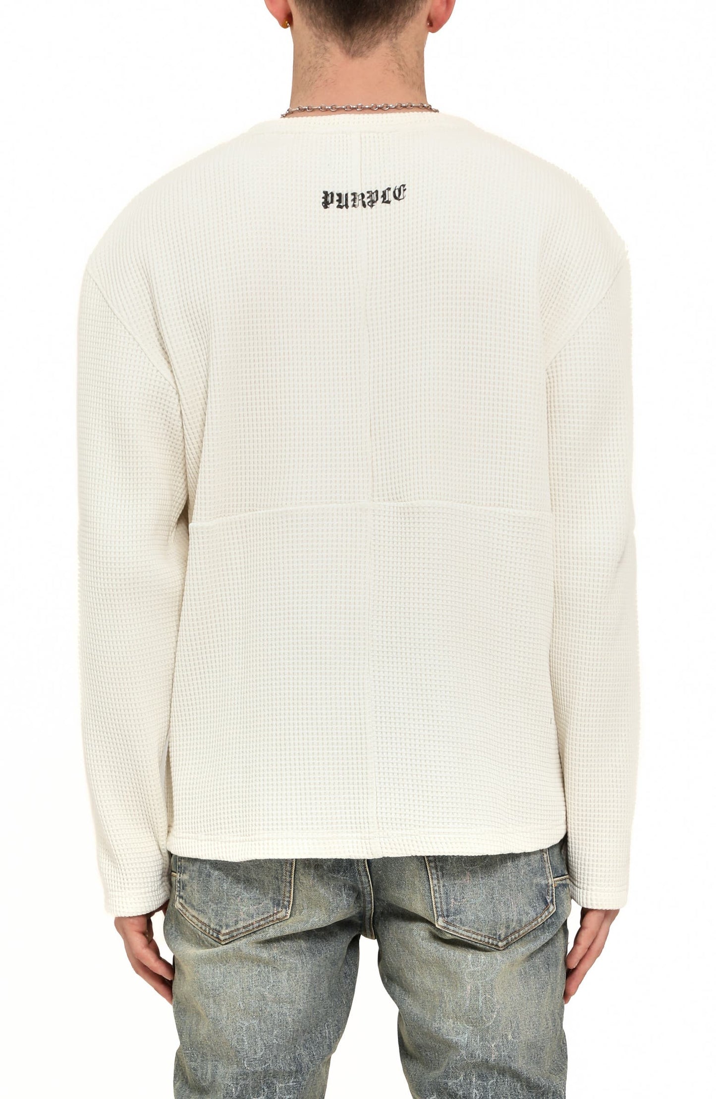 PURPL - Long Sleeve Thermal Graphic T-Shirt - M1070-WWSP425