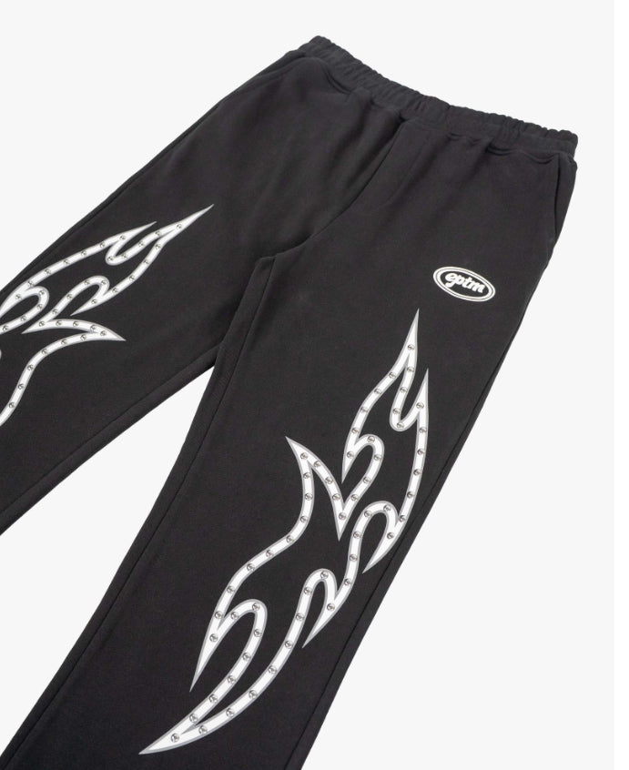 EPTM STUD TRIBAL PANTS - BLACK