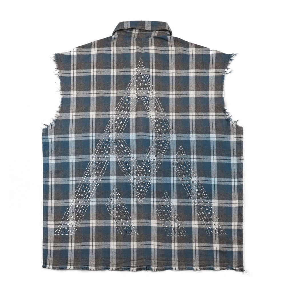 PAPER MONEY-RHINESTONE FLANNEL LIGHT BLUE-