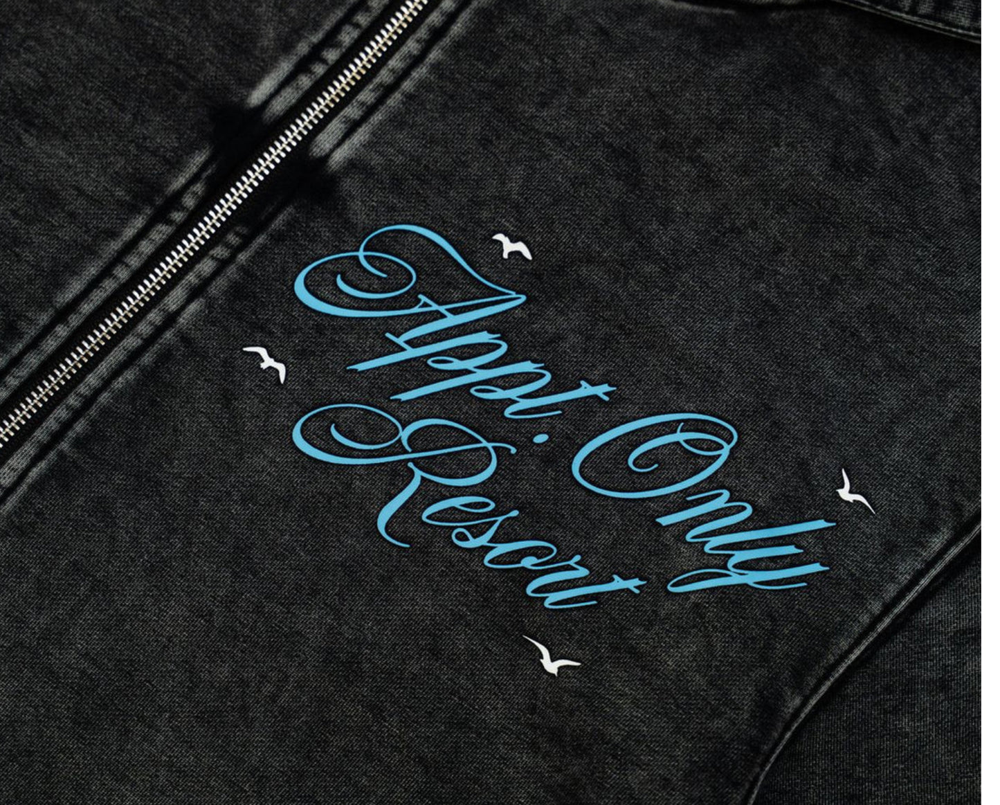 BY APPOINTMENT ONLY APPT RESORT ZIP HOODIE-BAO-FW25-039