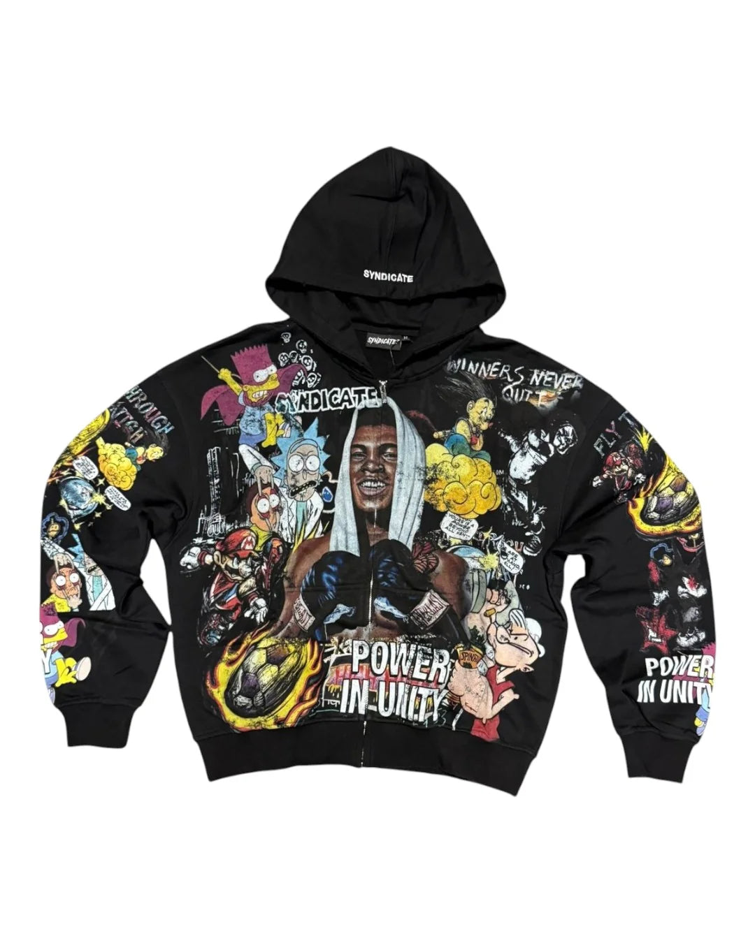 The Syndicate Unity Black Zip Up Hoodie
