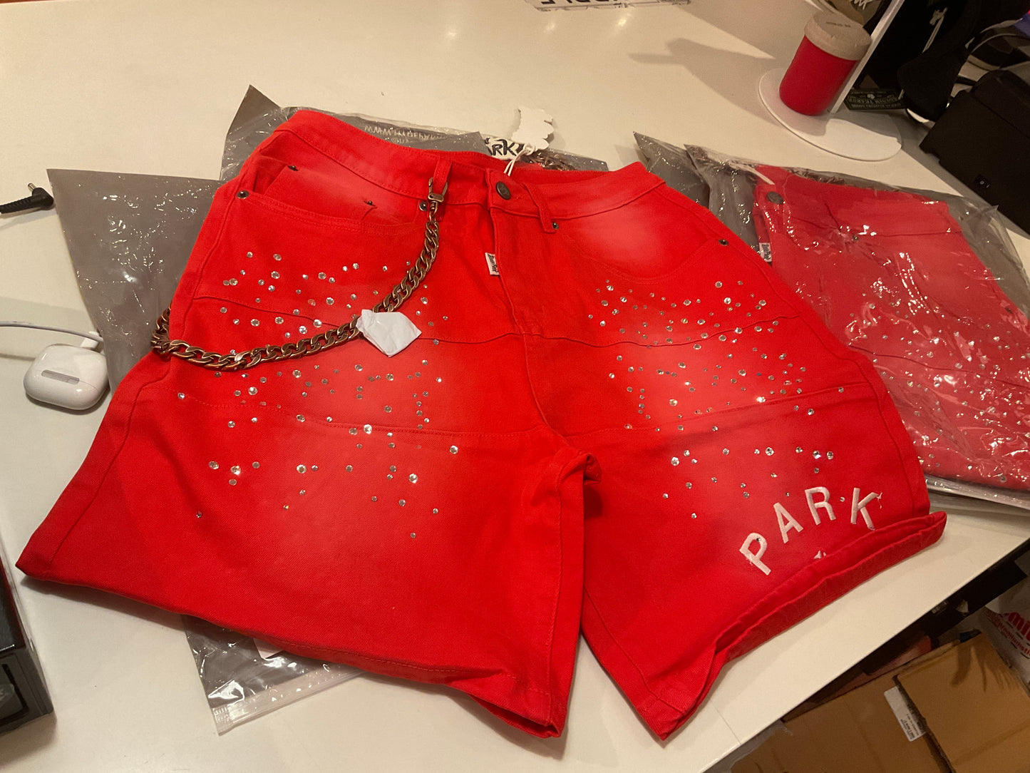 HYDE PARK HYDE PARK AFTER WORK WEAR SHORTS 2.0 CANVAS – RED | PREMIUM COTTON