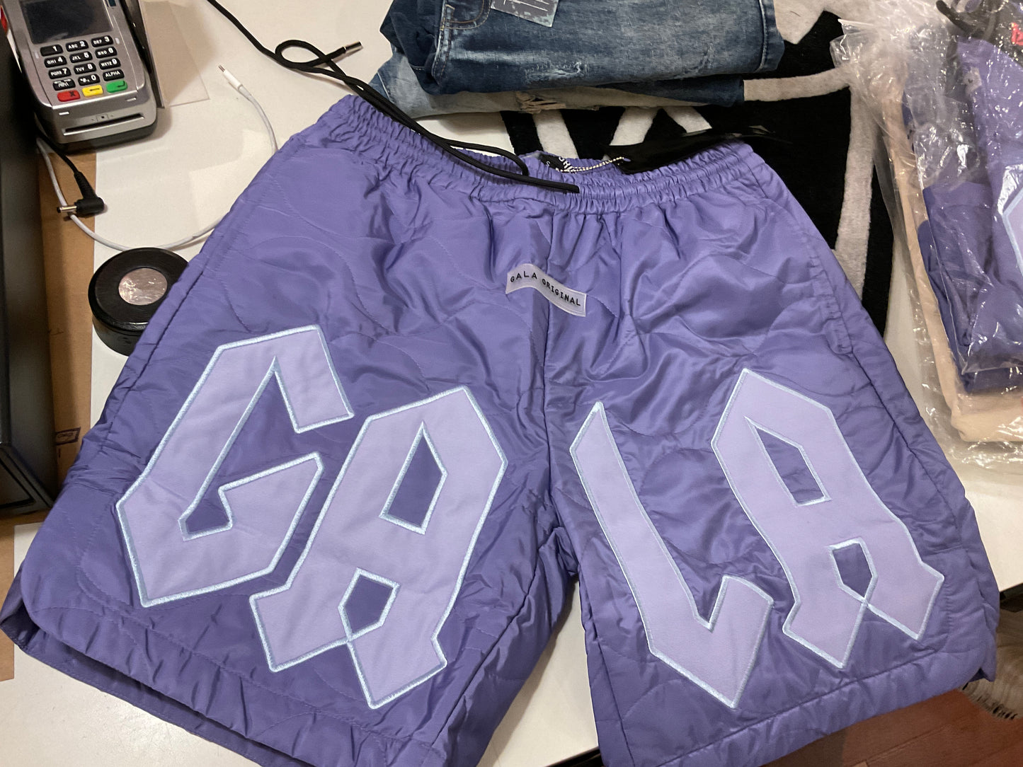 GALA-LONDON" SHORTS (PALE PURPLE)-G-24-SUM1-028