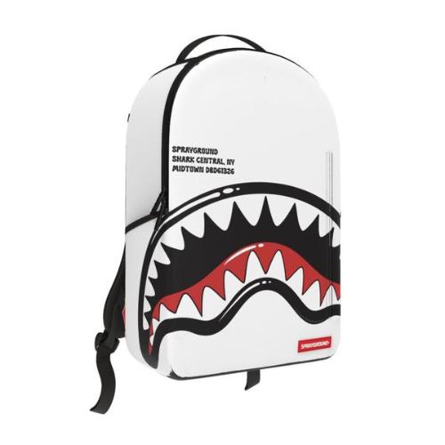 SPRAYGROUND SHARK CENTRAL BUBBLY WHITE BACKPACK B9081