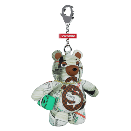 SPRAYGROUND K9596 MONEY BANKS BEAR KEYCHAIN