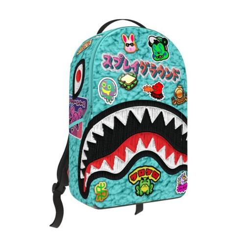 SPRAYGROUND B8850 EMBELLISHED FLEECE MONSTER BACKPACK