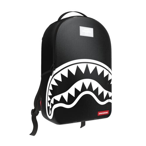 SPRAYGROUND B9634 SHARK CENTRAL WHITE STENCIL SHARK