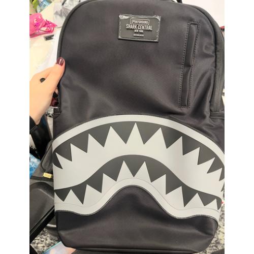 SPRAYGROUND B9636 SHARK CENTRAL BLACK NYLON